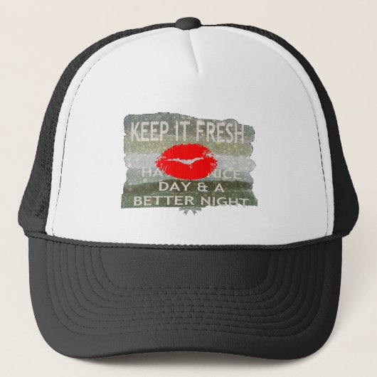 Nett und perfekt Save the Date Truckerkappe (Vorderseite)