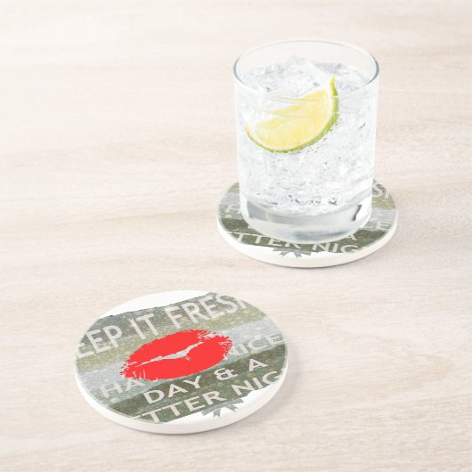 Nett und perfekt Save the Date Untersetzer (Seite)