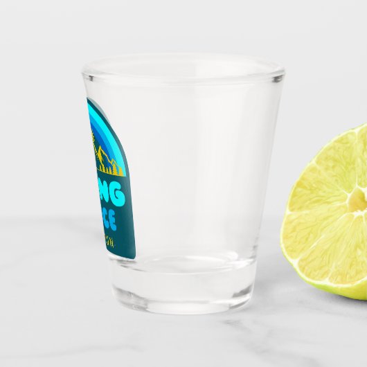 Nett zu sein macht Spaß Schnapsglas (Rechts)