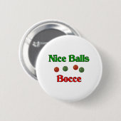 Nette Bälle. Bocce Button (Vorne & Hinten)