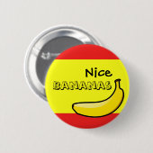 Nette Bananen Button (Vorne & Hinten)