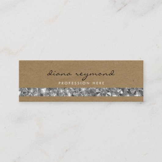 nette berufliche Visitenkarte + Edelsteine Streife (Vorderseite)