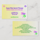 Nette Blumen-Sprache-Therapie-Geschäfts-Karte Visitenkarte (Vorne/Hinten)