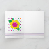 Nette Blumen zum zu sagen hallo! Karte (Innenseite)