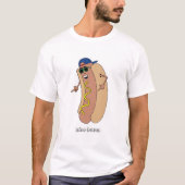 Nette Brötchen-heißer Hundeshirt T-Shirt (Vorderseite)