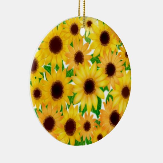 Nette europäische Sonnenblume-Verzierung Keramikornament (Rechts)