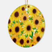 Nette europäische Sonnenblume-Verzierung Keramikornament (Links)