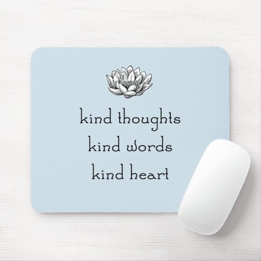 Nette Gedanken-Lotus-Mausunterlage Mousepad (Mit Mouse)