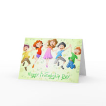 nette grüßende Freunde