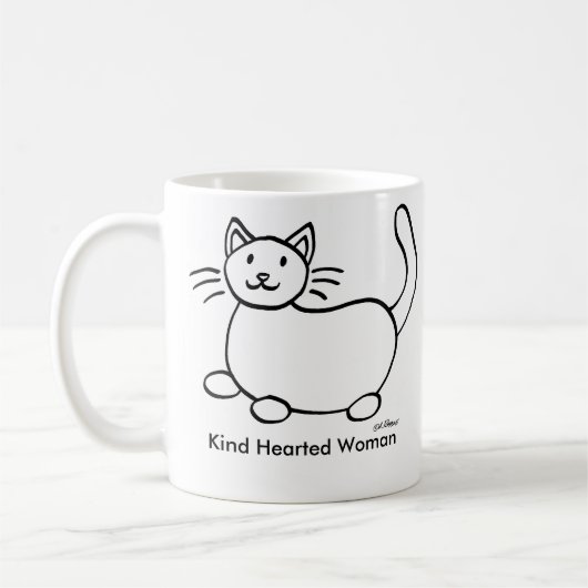 Nette Hearted Frauen-linkshändige Kaffee-Tasse Kaffeetasse (Links)