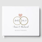 nette Hochzeitsgast-Liebe Gästebuch (Vorderseite)