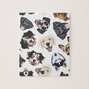 Nette Illustration mit Hunden Puzzle