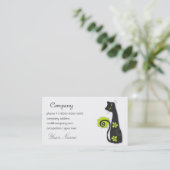 Nette Katzen-Visitenkarte Visitenkarte (Stehend Vorderseite)