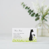 Nette Katzen-Visitenkarte Visitenkarte (Stehend Vorderseite)