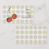 Nette KirschVisitenkarte Visitenkarte (Vorne/Hinten)