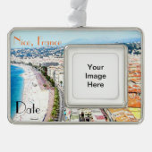 Nette kundengerechte Reise-Verzierung Frankreichs Rahmen-Ornament Silber (Vorderseite)