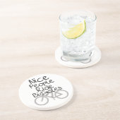 Nette Leute-Fahrfahrräder Getränkeuntersetzer (Seite)