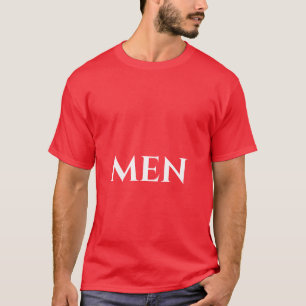 Nette Männer Text Rot Farbe Hübsch und Cool T-Shirt