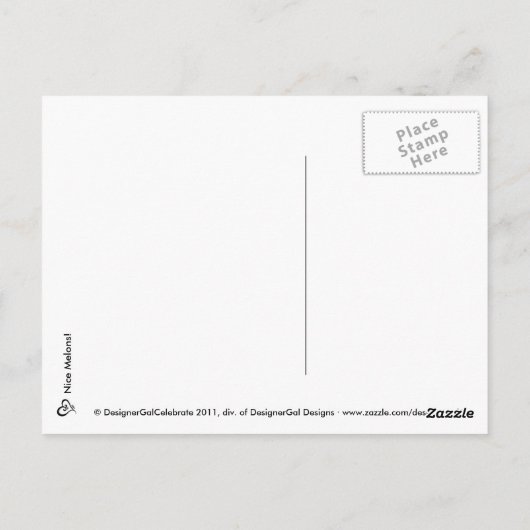 Nette Melonen! Postkarte! Postkarte (Rückseite)