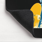 Nette Opa-Skateboard-Farben Grafik Mousepad (Ecke)