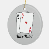 Nette Paare Keramik Ornament (Links)