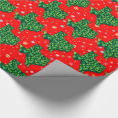 Nette Pastellschneeflocken und Karte von Texas Geschenkpapier (Ecke)