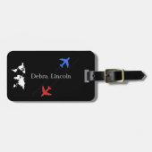 nette Reise Gepäckanhänger (Vorderseite horizontal)