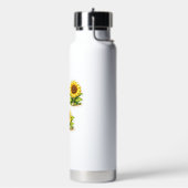 Nette Sonnenblume Wasserfarbe Wasserflasche Trinkflasche (Links)