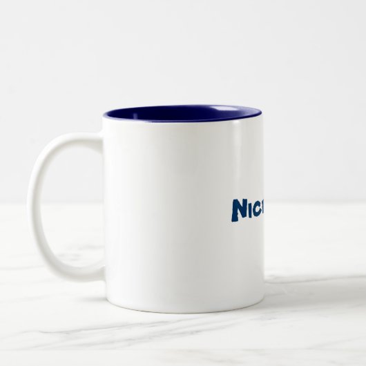 Nette Tasse! Zweifarbige Tasse (Links)