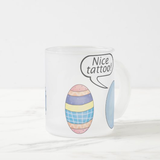 Nette Tätowierungs-Ostereier Mattglastasse (VorderseiteRechts)