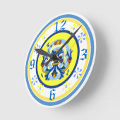 Nette Tonwaren-Muster-Uhr Runde Wanduhr (Winkel)