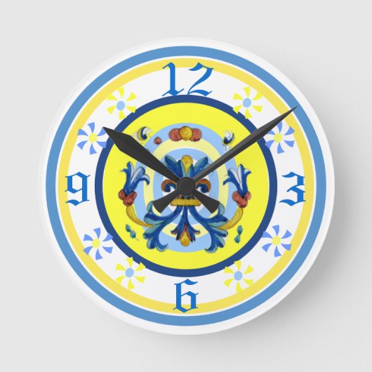 Nette Tonwaren-Muster-Uhr Runde Wanduhr (Vorderseite)