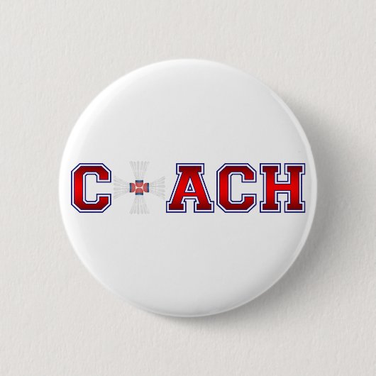 Nette Trainer-Badminton-Insignien Button (Vorderseite)