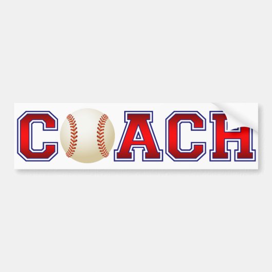 Nette Trainer-Baseball-Insignien Autoaufkleber (Vorne)