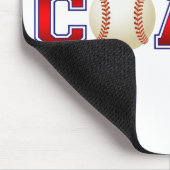 Nette Trainer-Baseball-Insignien Mousepad (Ecke)
