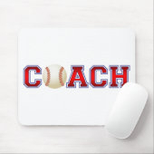 Nette Trainer-Baseball-Insignien Mousepad (Mit Mouse)
