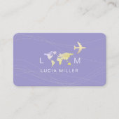 Nette Visitenkarte für einen Agent mit Reisen blas (Vorderseite)