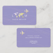 Nette Visitenkarte für einen Agent mit Reisen blas (Vorne/Hinten)