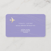 Nette Visitenkarte für einen Agent mit Reisen blas (Rückseite)