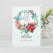 Nette Weihnachtskarte Feiertagskarte (Stehend Vorderseite)