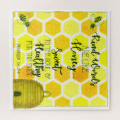 Nette Worte sind wie Honey Inspiration Puzzle (Horizontal)