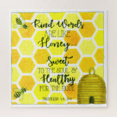 Nette Worte sind wie Honey Inspiration Puzzle (Vertikal)
