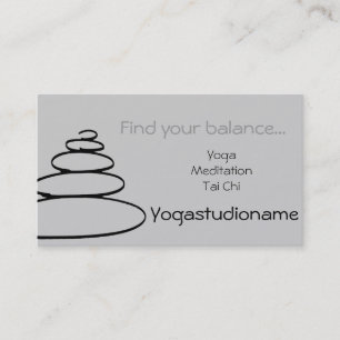 Nette Yogastudio Visitenkarte
