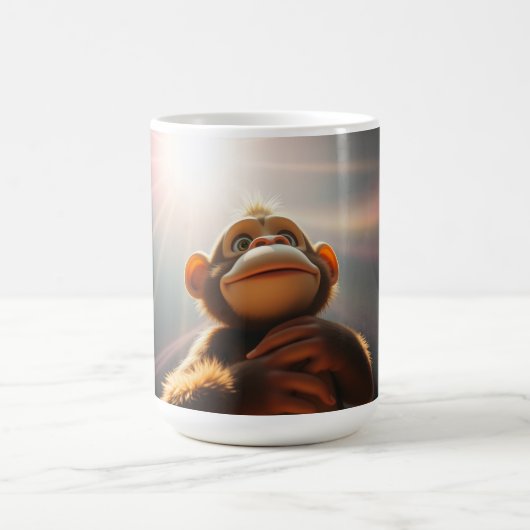 Netter Affe Kaffeetasse (Mittel)
