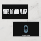 Netter Bart. Visitenkarte (Vorne/Hinten)