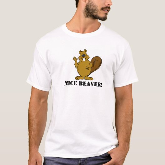 Netter Biber T-Shirt (Vorderseite)
