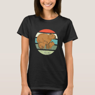 Netter Capybara mit Babys   T-Shirt