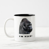 netter Gorilla Zweifarbige Tasse (Links)