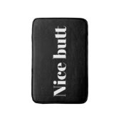 Netter Hintern lustiges Zitat Badezimmerzubehör fü Badematte (Vorderseite Vertikal)