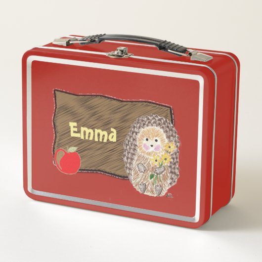 Netter Igelskindermetalllunchbox Metall Brotdose (Vorderseite)